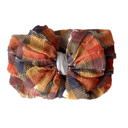 Fall headband fall bow Thanksgiving soft headband bow