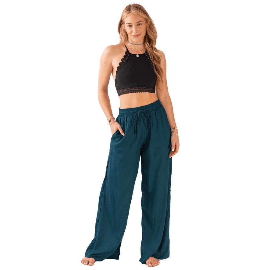 Teal Cabana Pants