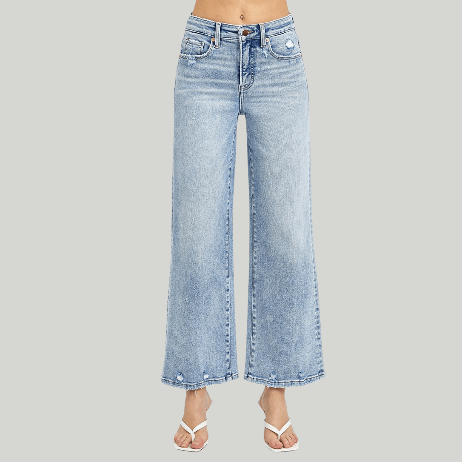 Wide leg light blue jeans for women
High-waisted wide-leg denim jeans
Relaxed fit light blue jeans for casual outfits
Lightweight denim wide-leg jeans for summer
Vintage-inspired light blue wide-leg jeans
Best loose fit light blue jeans for women
Soft denim wide-leg jeans with high rise
Comfortable wide-leg jeans for everyday wear