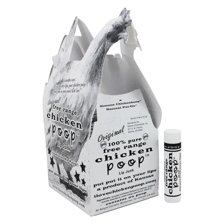 Chicken Poop Chapstick all natural lip treatment funny gift